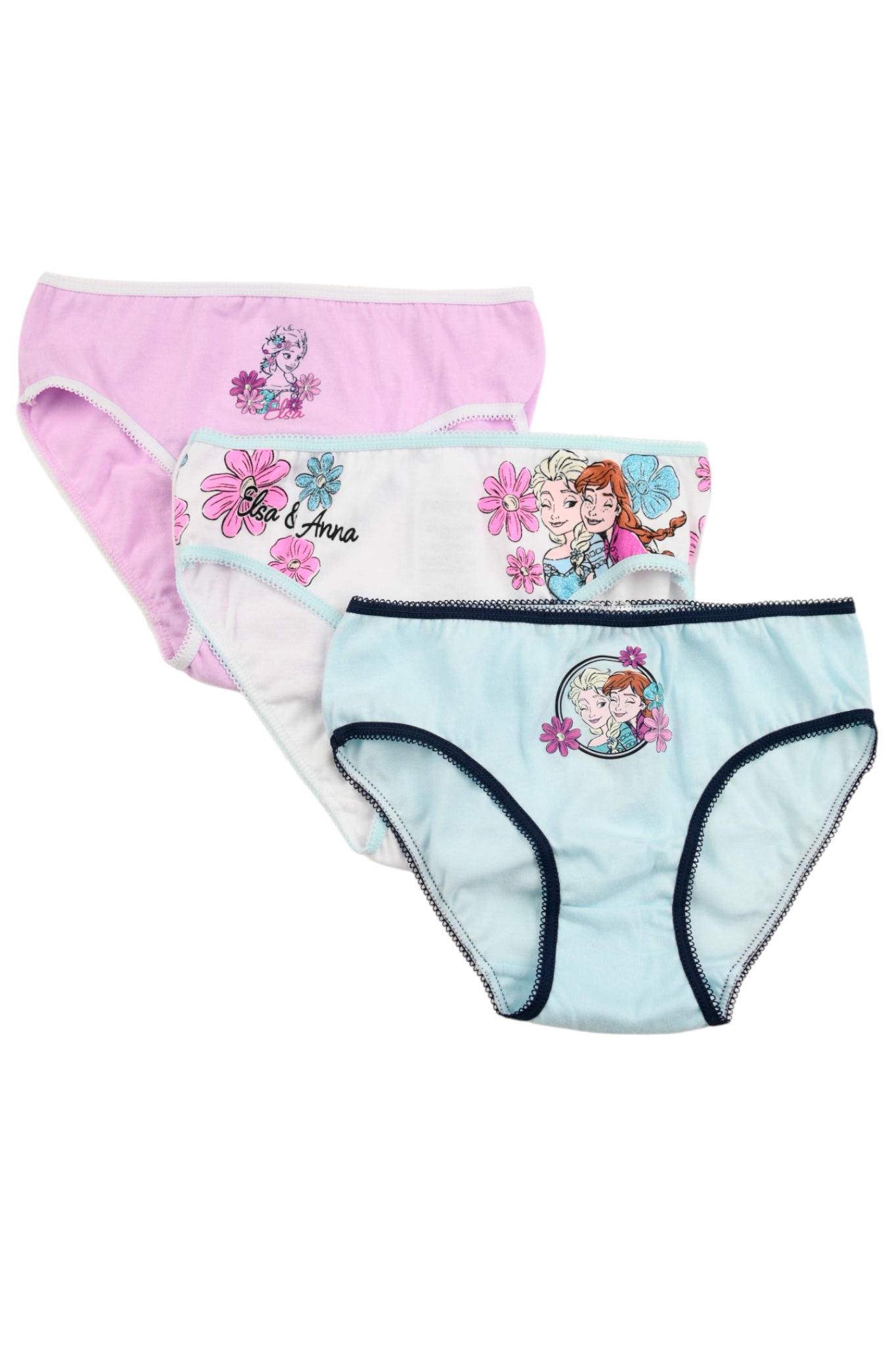 Mutandine Set 3 Pezzi Frozen DISNEY Slip in Cotone in Scatola 3/8 Anni- Ez30014