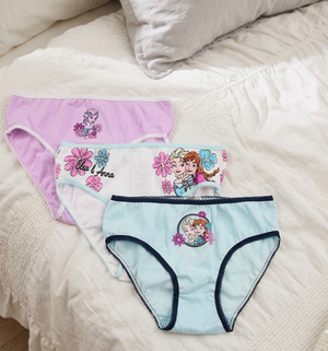 Mutandine Set 3 Pezzi Frozen DISNEY Slip in Cotone in Scatola 3/8 Anni- Ez30014
