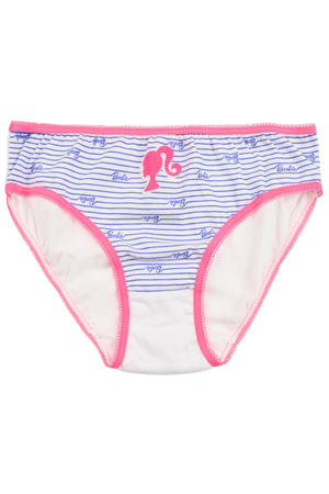 Mutandine Set 3 Pezzi Barbie Mattel Slip in Cotone in Scatola 4/10 Anni- Ez30006