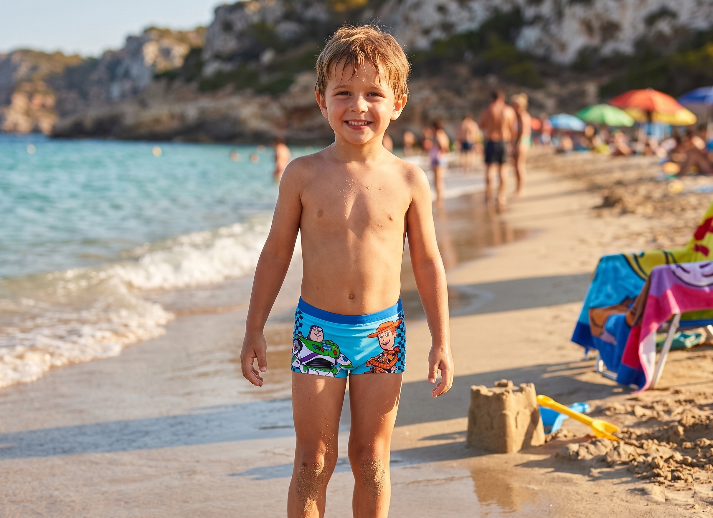 Costume da Bagno Toy Story DISNEY Pixar Modello Parigamba Boxer Mare Piscina Bambino - Ez18221azzurro