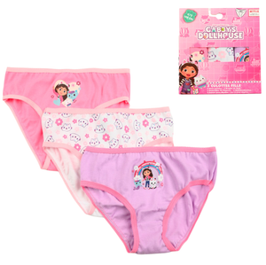 Mutandine Set 3 Pezzi Gabby Dollhouse Slip in Cotone in Scatola 3/6 Anni- Ez30008