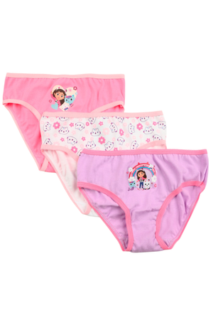Mutandine Set 3 Pezzi Gabby Dollhouse Slip in Cotone in Scatola 3/6 Anni- Ez30008
