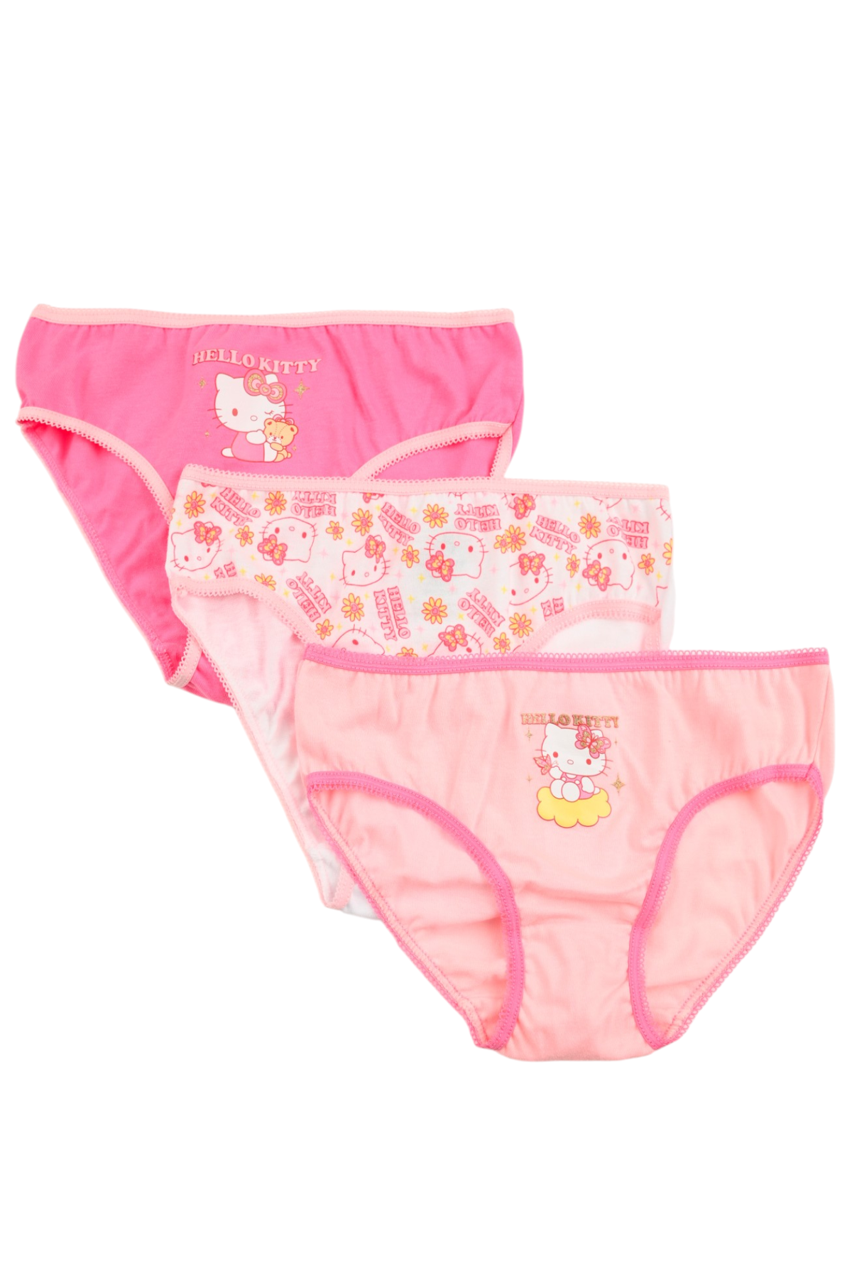 Mutandine Set 3 Pezzi Hello Kitty Sanrio Slip in Cotone in Scatola 3/8 Anni- Ez30044