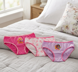 Mutandine Set 3 Pezzi Principesse DISNEY Slip in Cotone in Scatola 3/8 Anni- Ez30011