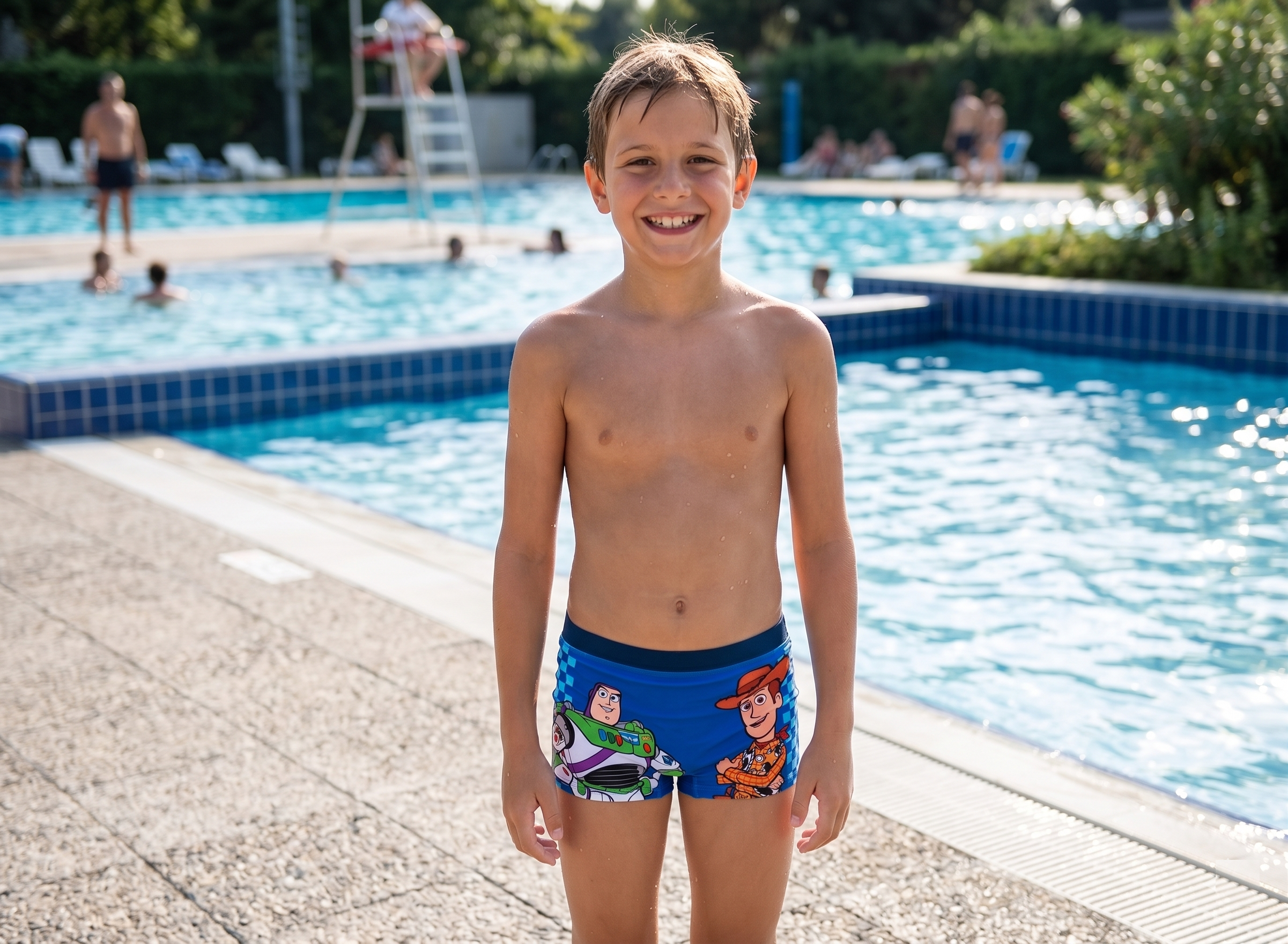 Costume da Bagno Toy Story DISNEY Pixar Modello Parigamba Boxer Mare Piscina Bambino - Ez18221blu