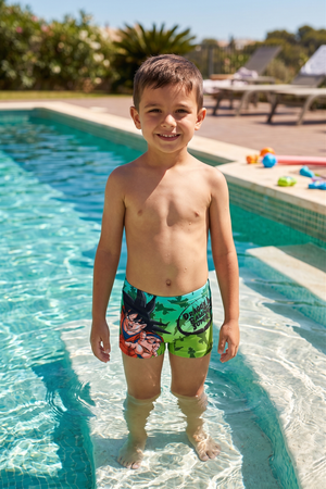 Costume da Bagno Dragon Ball Super Modello Parigamba Boxer Mare Piscina Bambino - Ez18179verde