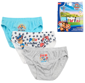 Mutandine Set 3 Pezzi Paw Patrol Slip in Cotone in Scatola 3/6 Anni- Ez30027