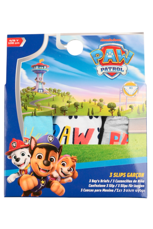 Mutandine Set 3 Pezzi Paw Patrol Slip in Cotone in Scatola 3/6 Anni- Ez30027