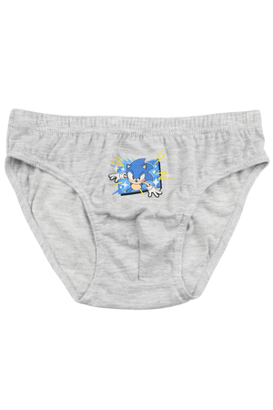 Mutandine Set 3 Pezzi Sonic Slip in Cotone in Scatola 3/8 Anni- Ez30032
