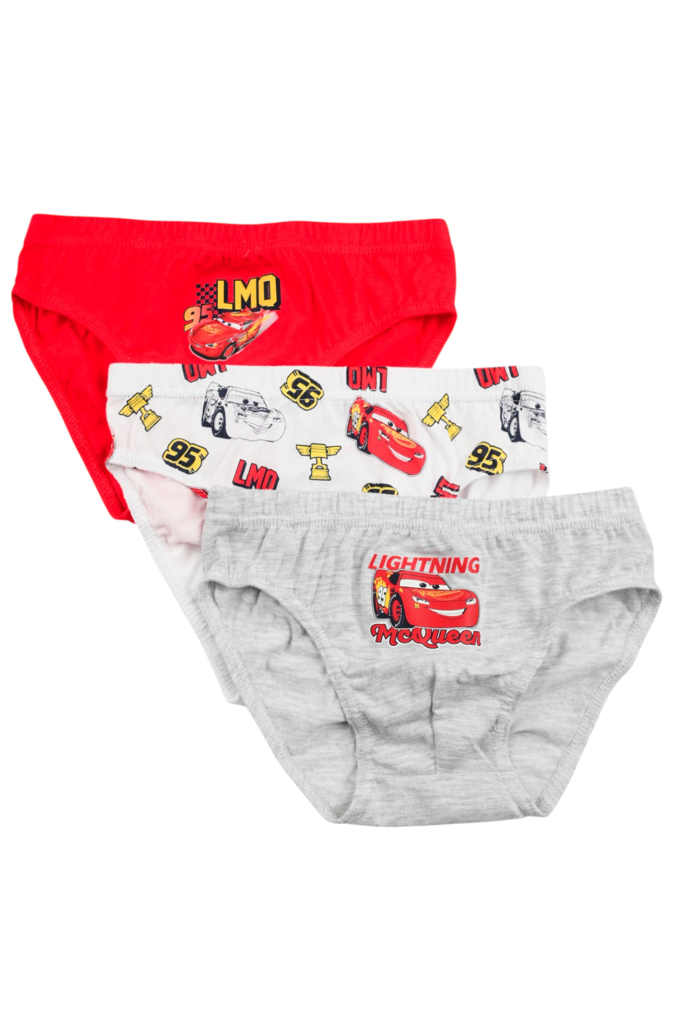 Mutandine Set 3 Pezzi Cars DISNEY Slip in Cotone in Scatola 3/6 Anni- Ez30023