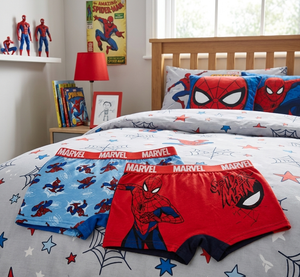 Boxer Set 2 Pezzi Spiderman MARVEL Mutande in Cotone 3/8 Anni - Ez30039/1