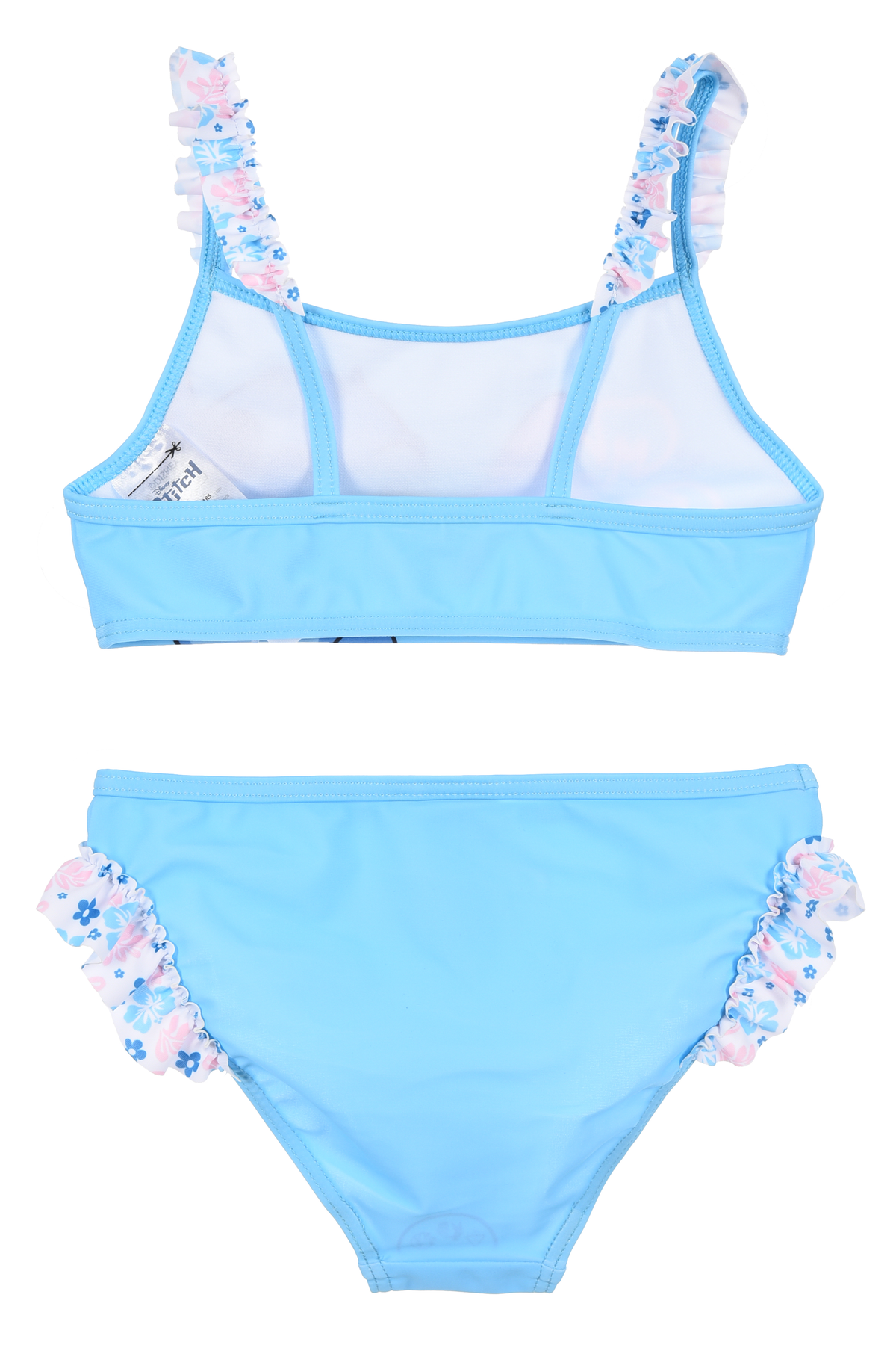 Costume da Bagno Stitch DISNEY Bikini Mare Due Pezzi Top e Slip Bambina - Ez18070azzurro