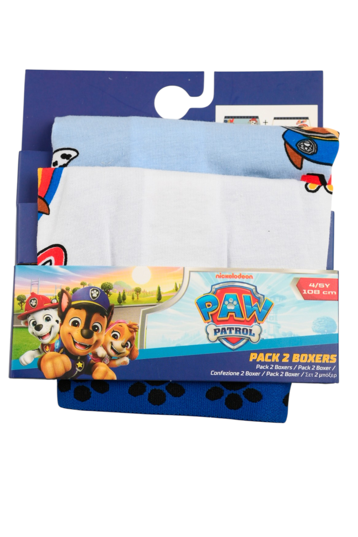 Boxer Set 2 Pezzi Paw Patrol Mutande in Cotone 3/6 Anni - Ez30028/1
