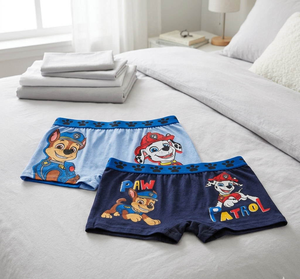 Boxer Set 2 Pezzi Paw Patrol Mutande in Cotone 3/6 Anni - Ez30028/2
