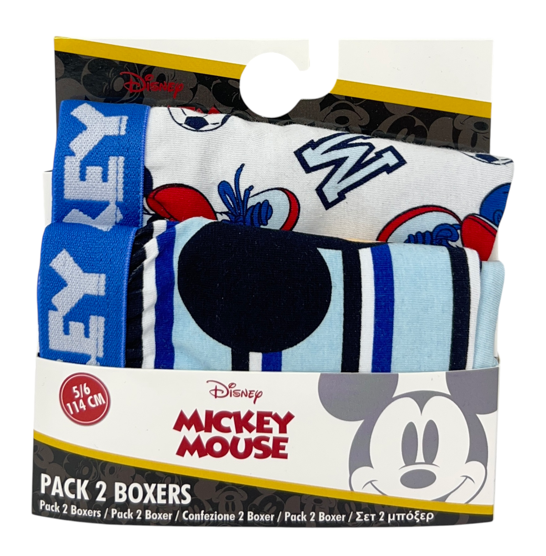 Boxer Set 2 Pezzi Topolino DISNEY Mutande in Cotone 3/6 Anni - Ez30026/2
