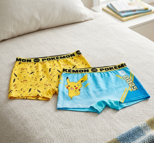 Boxer Set 2 Pezzi Pikachu Pokemon Mutande in Cotone 4/10 Anni - Ez30003/1