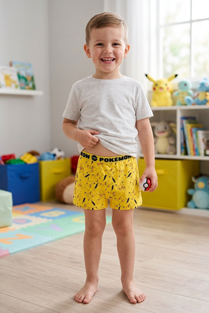 Boxer Set 2 Pezzi Pikachu Pokemon Mutande in Cotone 4/10 Anni - Ez30003/1