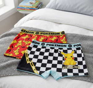 Boxer Set 2 Pezzi Pikachu Pokemon Mutande in Cotone 4/10 Anni - Ez30003/2