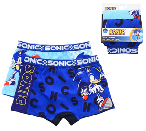Boxer Set 2 Pezzi Sonic Mutande in Cotone 4/10 Anni - Ez30034/1