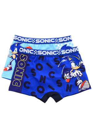 Boxer Set 2 Pezzi Sonic Mutande in Cotone 4/10 Anni - Ez30034/1