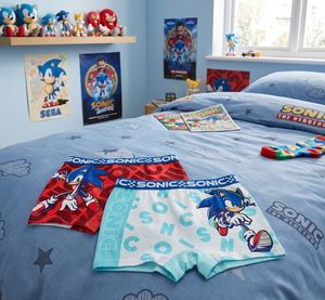 Boxer Set 2 Pezzi Sonic Mutande in Cotone 4/10 Anni - Ez30034/2