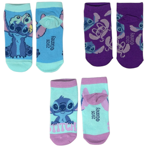 Calzini Stitch DISNEY in Misto Cotone 3 Paia Assortiti 23/34 - Ez06019/1