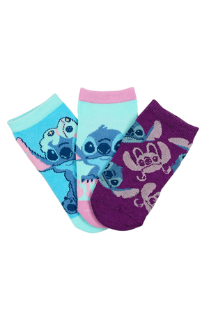 Calzini Stitch DISNEY in Misto Cotone 3 Paia Assortiti 23/34 - Ez06019/1