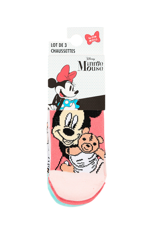 Calzini Minnie DISNEY in Misto Cotone 3 Paia Assortiti 23/34 - Ez06023/1