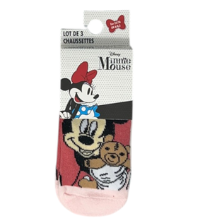 Calzini Minnie DISNEY in Misto Cotone 3 Paia Assortiti 23/34 - Ez06023/2