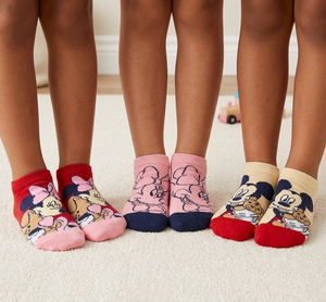 Calzini Minnie DISNEY in Misto Cotone 3 Paia Assortiti 23/34 - Ez06023/2