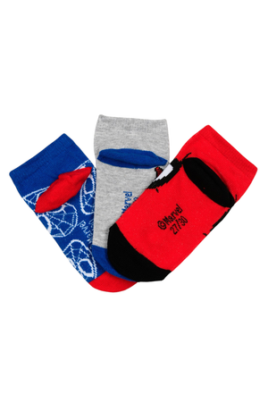 Calzini Spiderman MARVEL in Misto Cotone 3 Paia Assortiti 23/34 - Ez06042/1