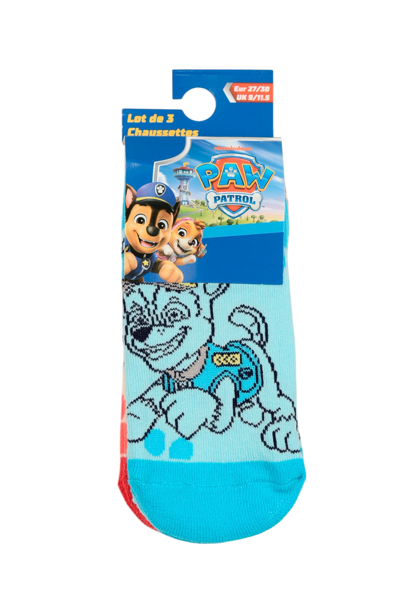 Calzini Paw Patrol in Misto Cotone 3 Paia Assortiti 23/34 - Ez06032/1