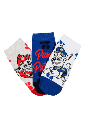 Calzini Paw Patrol in Misto Cotone 3 Paia Assortiti 23/34- Ez06032/2