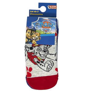 Calzini Paw Patrol in Misto Cotone 3 Paia Assortiti 23/34- Ez06032/2