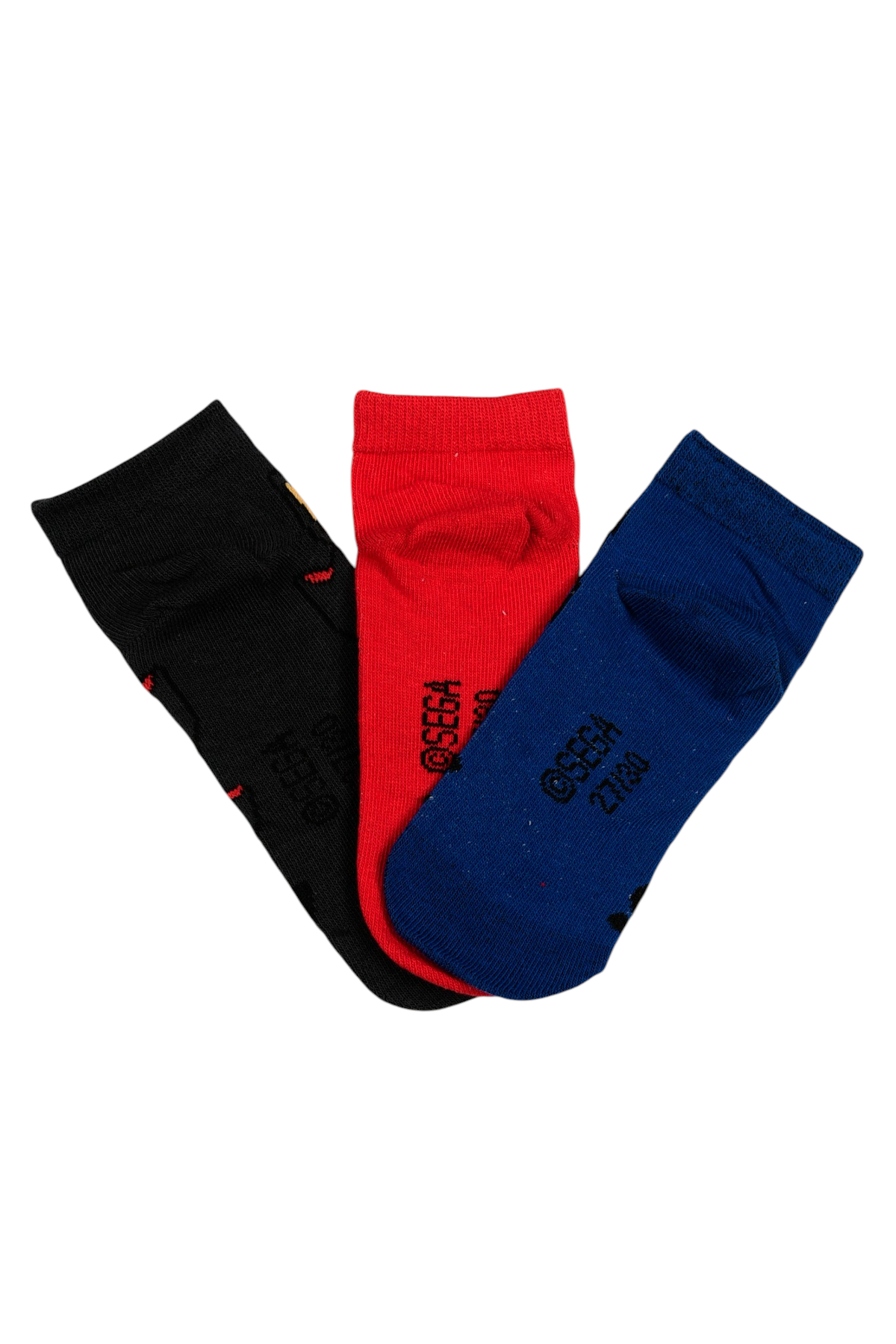 Calzini Sonic in Misto Cotone 3 Paia Assortiti 23/34- Ez06036/1