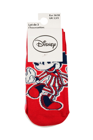 Calzini Minnie DISNEY in Misto Cotone 3 Paia Assortiti Adulto 36/41 - Ez39001/1