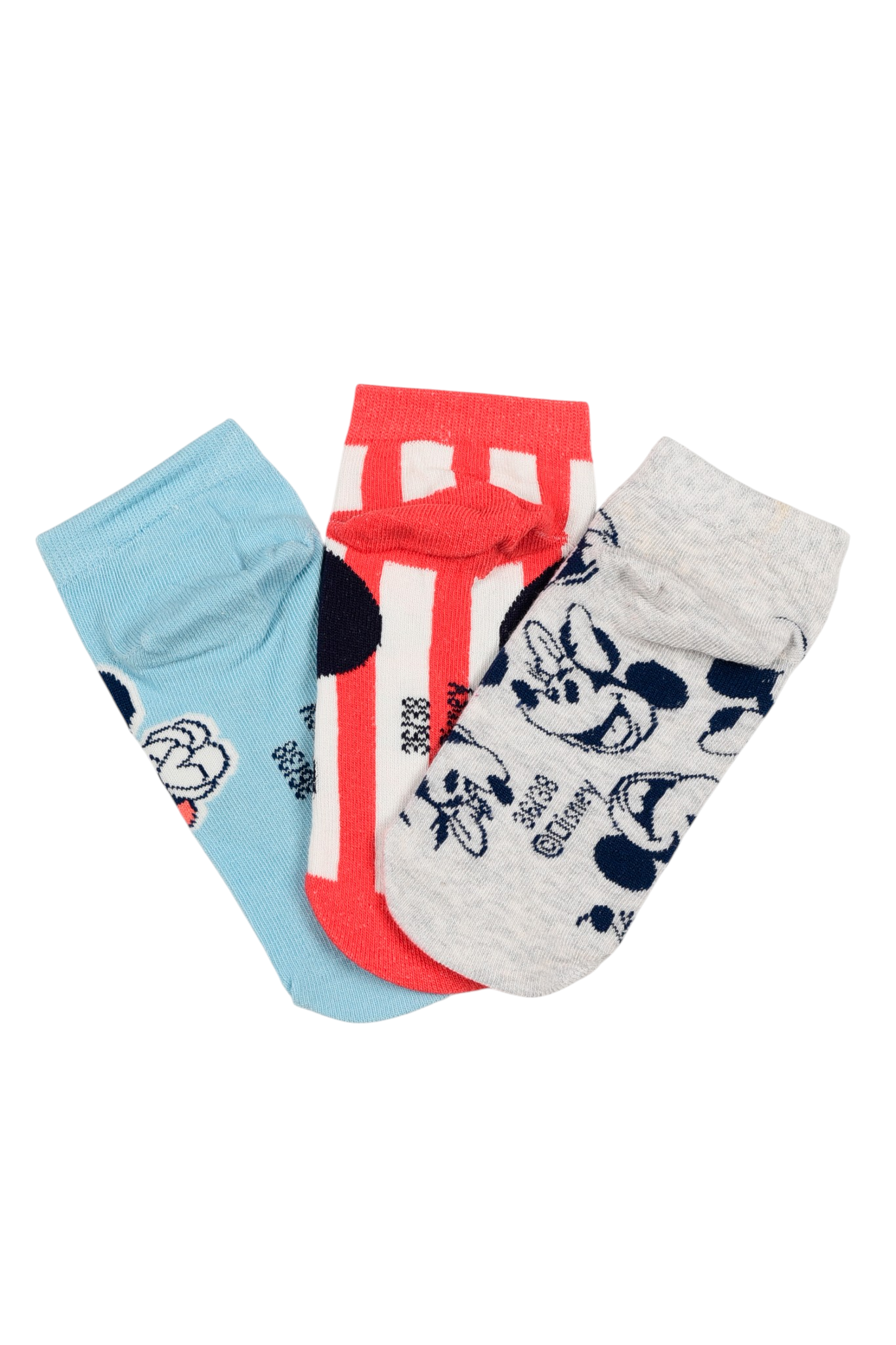 Calzini Minnie DISNEY in Misto Cotone 3 Paia Assortiti Adulto 36/41 - Ez39001/2