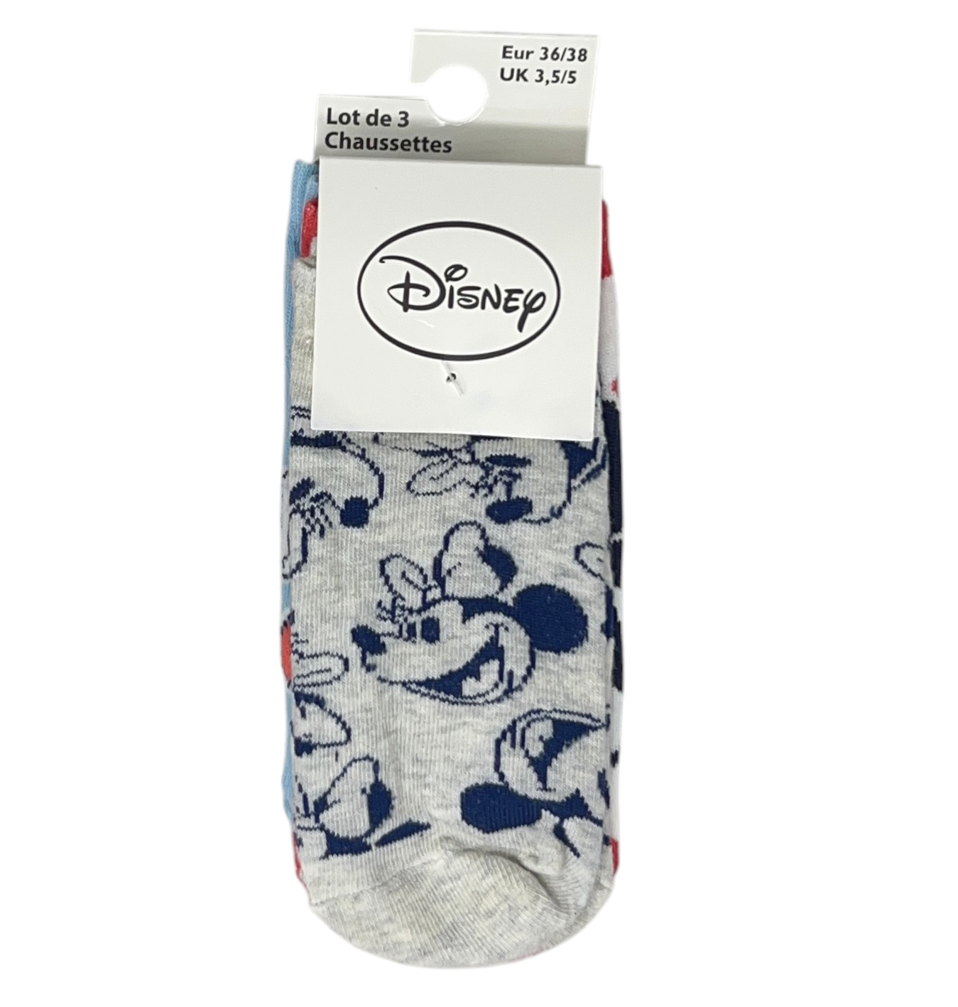 Calzini Minnie DISNEY in Misto Cotone 3 Paia Assortiti Adulto 36/41 - Ez39001/2