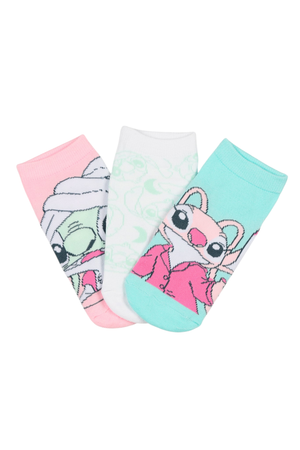 Calzini Stitch DISNEY in Misto Cotone 3 Paia Assortiti Adulto 36/41 - Ez39000/1