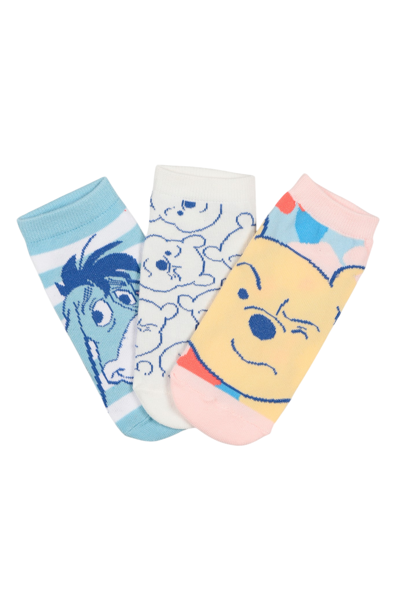 Calzini Winnie the Pooh DISNEY in Misto Cotone 3 Paia Assortiti Adulto 36/41 - Ez39002/1