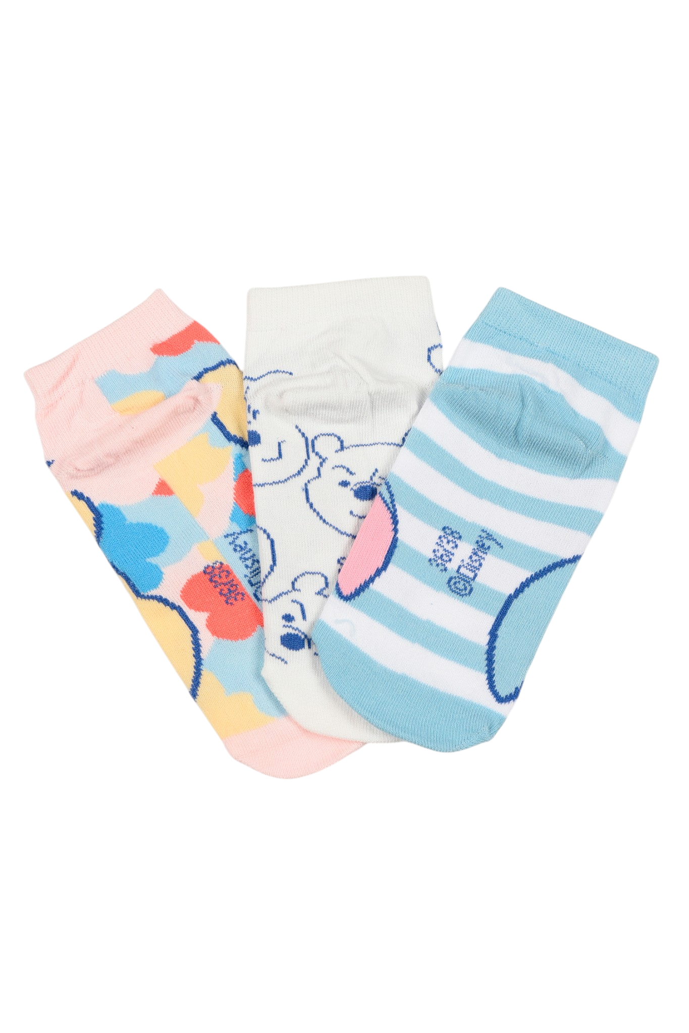 Calzini Winnie the Pooh DISNEY in Misto Cotone 3 Paia Assortiti Adulto 36/41 - Ez39002/1