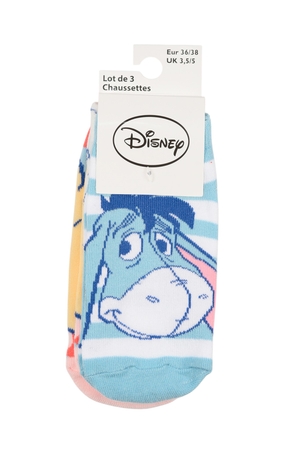 Calzini Winnie the Pooh DISNEY in Misto Cotone 3 Paia Assortiti Adulto 36/41 - Ez39002/1