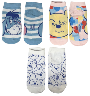 Calzini Winnie the Pooh DISNEY in Misto Cotone 3 Paia Assortiti Adulto 36/41 - Ez39002/1