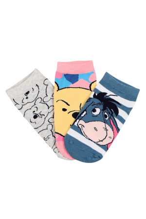Calzini Winnie the Pooh DISNEY in Misto Cotone 3 Paia Assortiti Adulto 36/41 - Ez39002/2