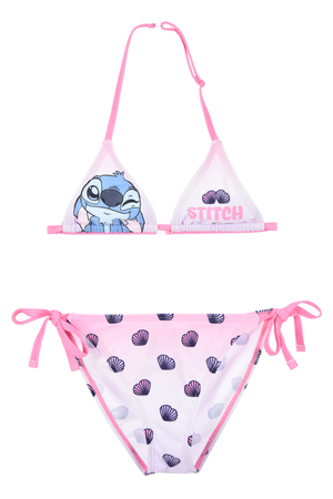 Costume da Bagno DISNEY Stitch 2 Pezzi Bikini Mare Top e Slip Bambina - Ez18232rosa
