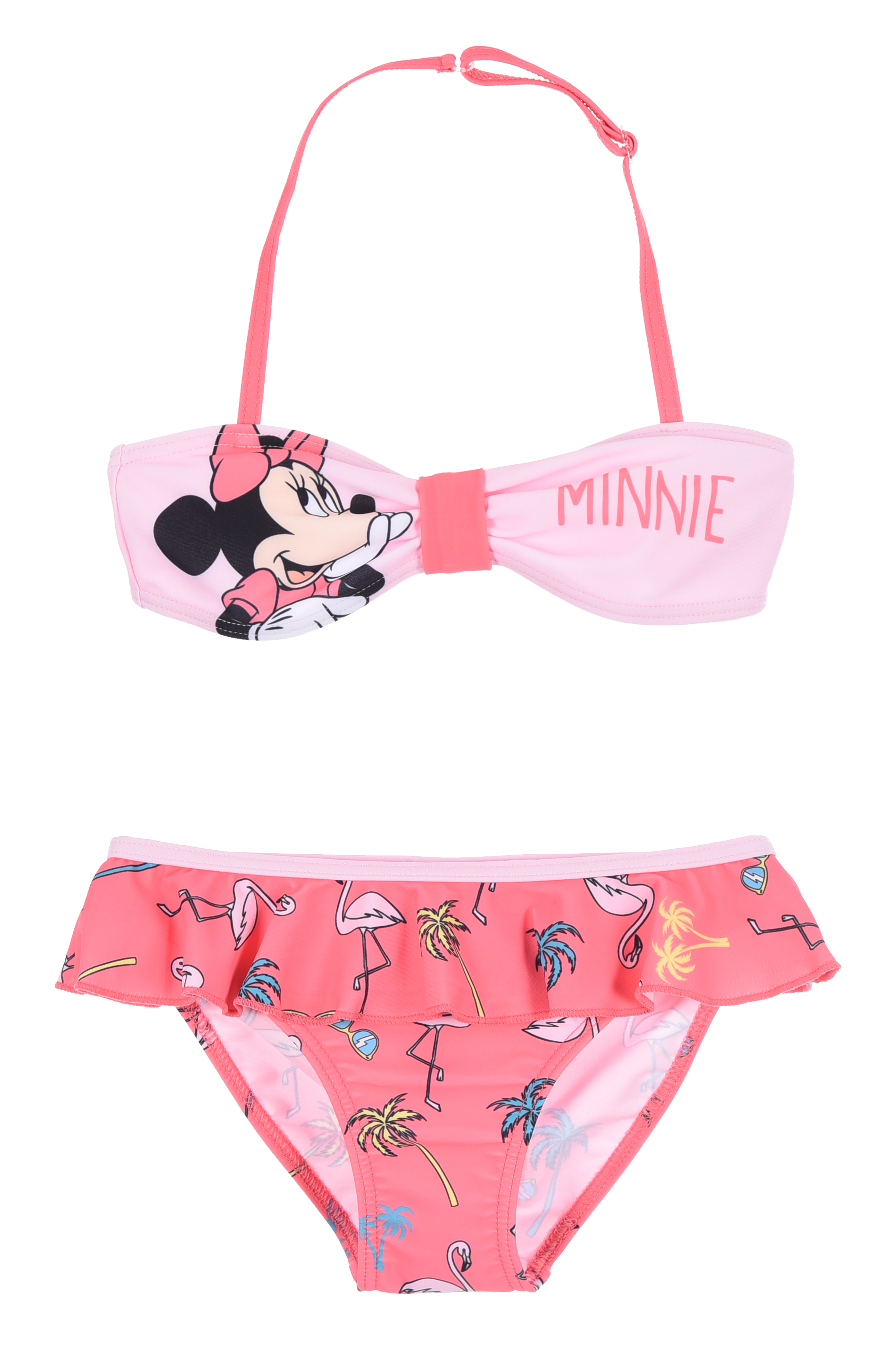 Costume da Bagno Minnie DISNEY 2 Pezzi Bikini Mare Top e Slip Bambina - Ez18102rosa