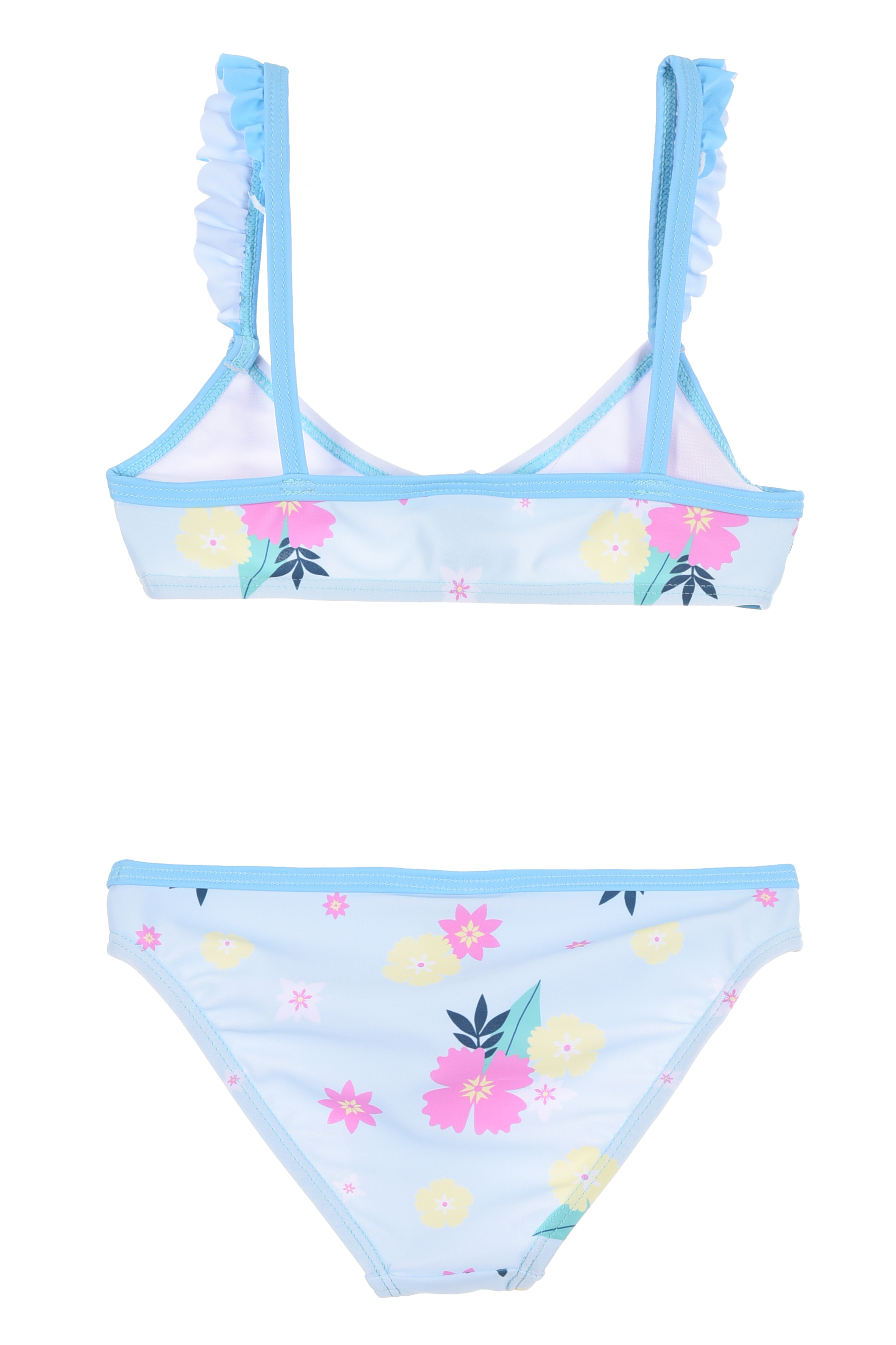 Costume da Bagno Frozen DISNEY 2 Pezzi Bikini Mare Top e Slip Bambina - Ez18055celeste