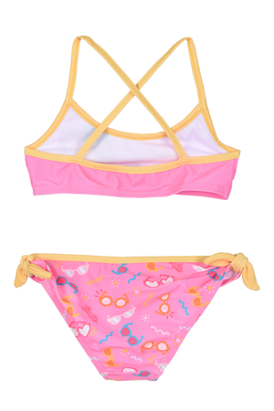 Costume da Bagno Barbie Mattel 2 Pezzi Bikini Mare Top e Slip Bambina - Ez18019fucsia
