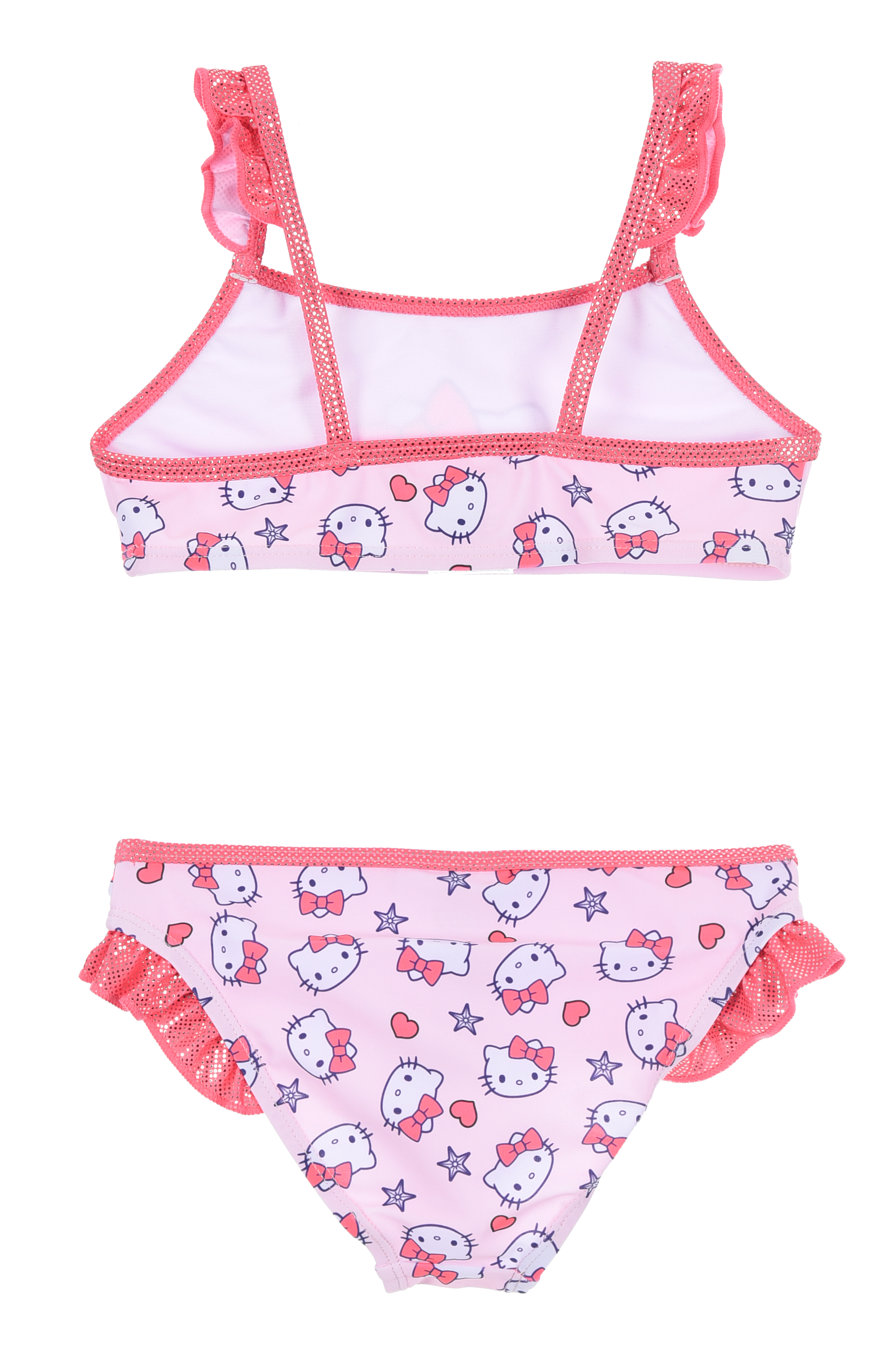 Costume da Bagno Hello Kitty Sanrio 2 Pezzi Bikini Mare Top e Slip Bambina - Ez18210rosa