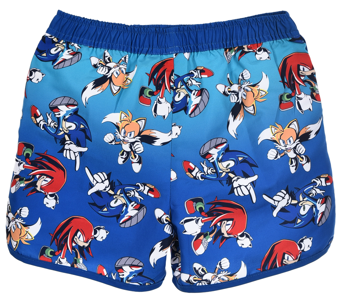 Costume da Bagno Sonic Knuckles Tails Modello Pantaloncini Mare Bermuda Bambini - Ez18148blu